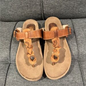 Free bird Athena braided leather sandals